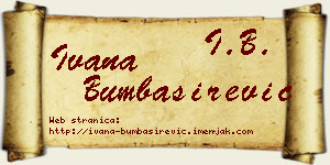 Ivana Bumbaširević vizit kartica